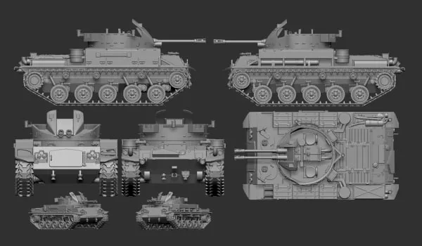 View 2 of M48A3 Patton