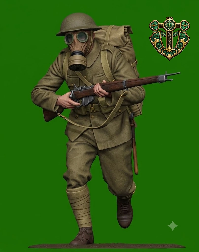 View 2 of WW1 British Infantry Soldier 4