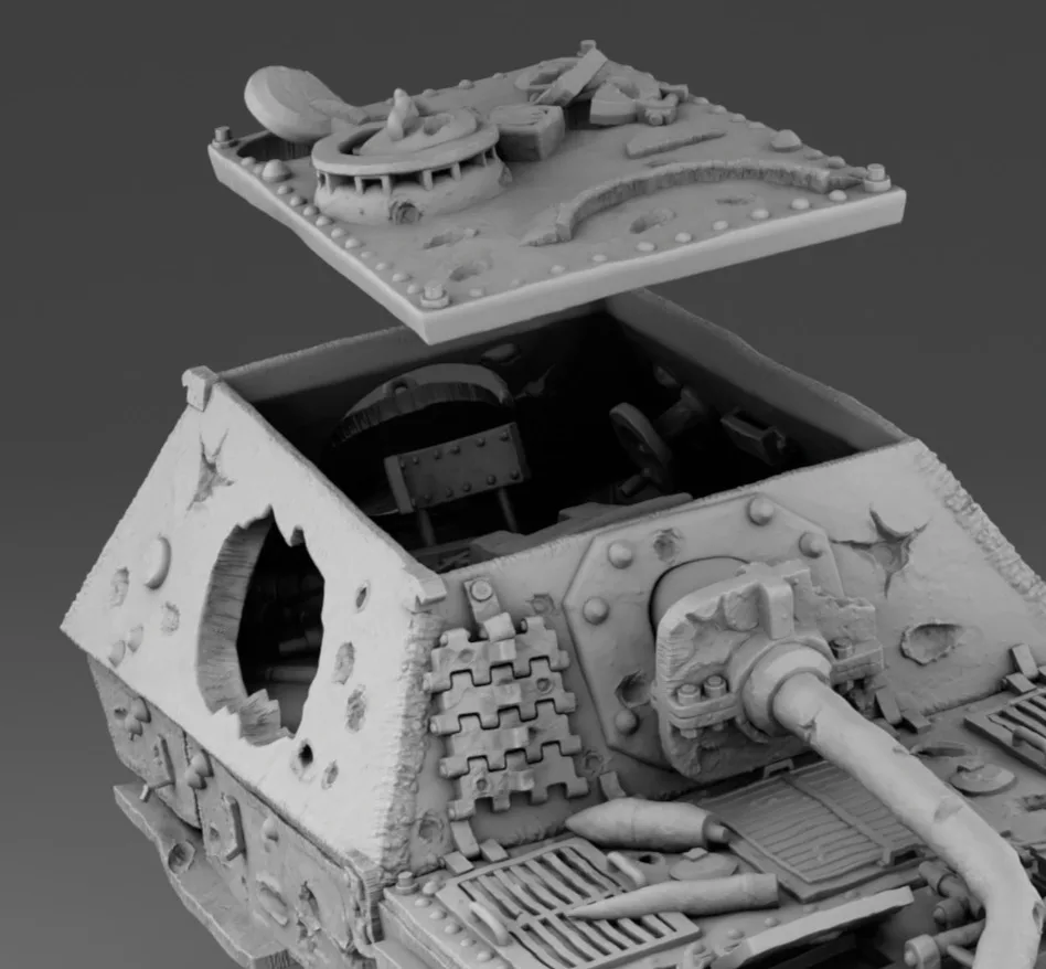View 4 of Diorama (Ferdinand Destroyed)
