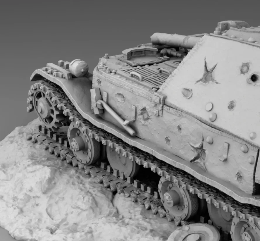 View 5 of Diorama (Ferdinand Destroyed)
