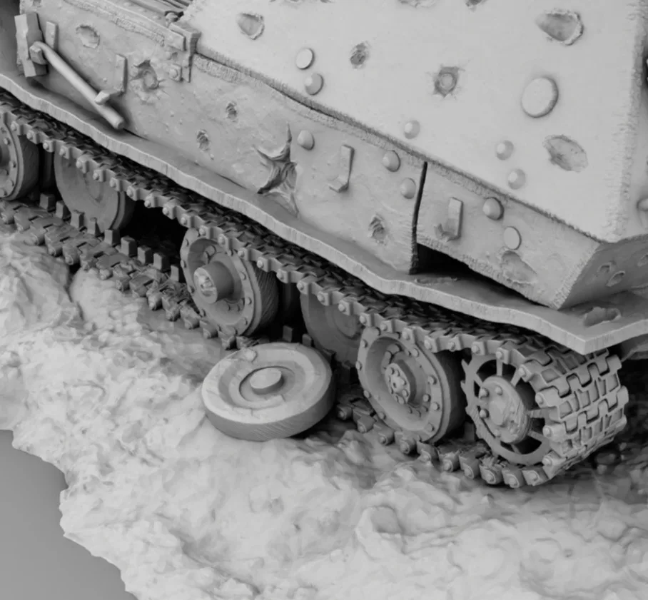 View 6 of Diorama (Ferdinand Destroyed)
