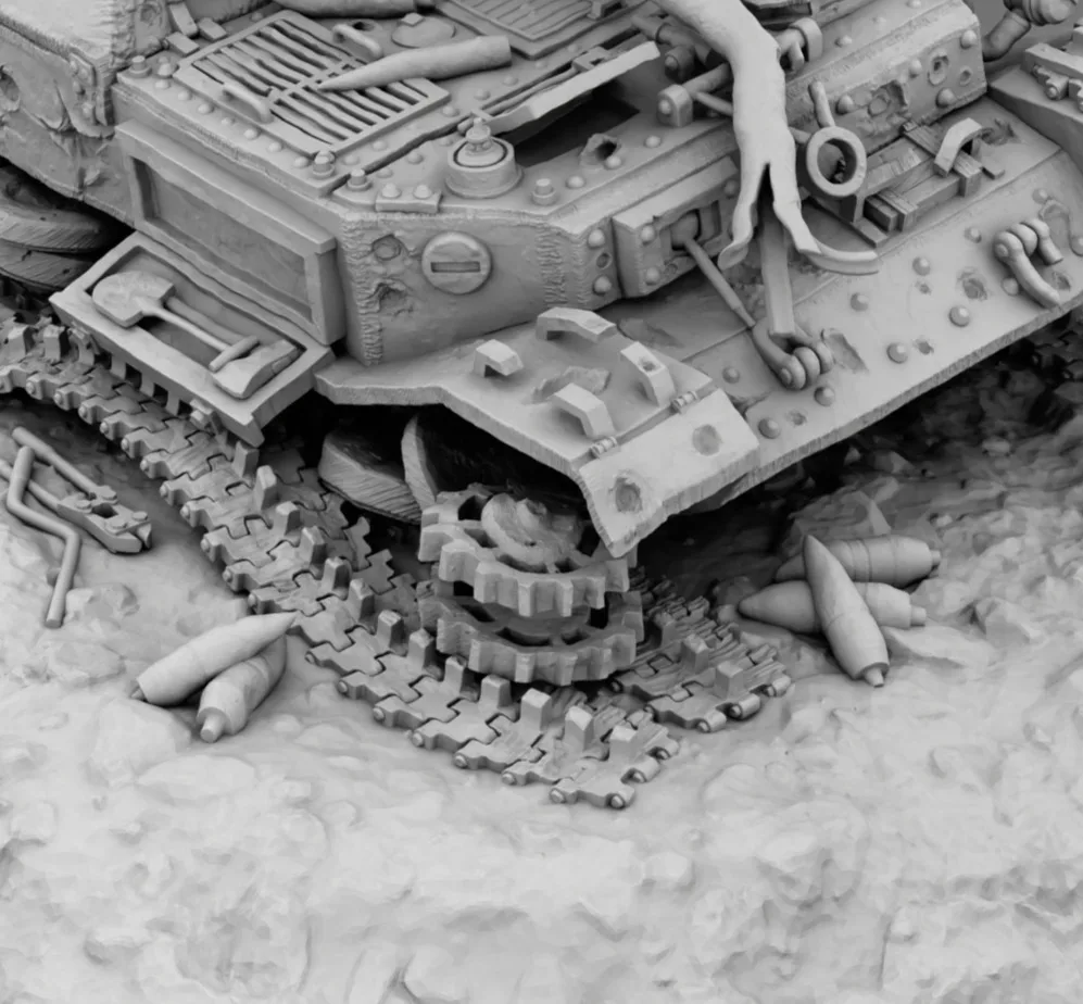 View 13 of Diorama (Ferdinand Destroyed)