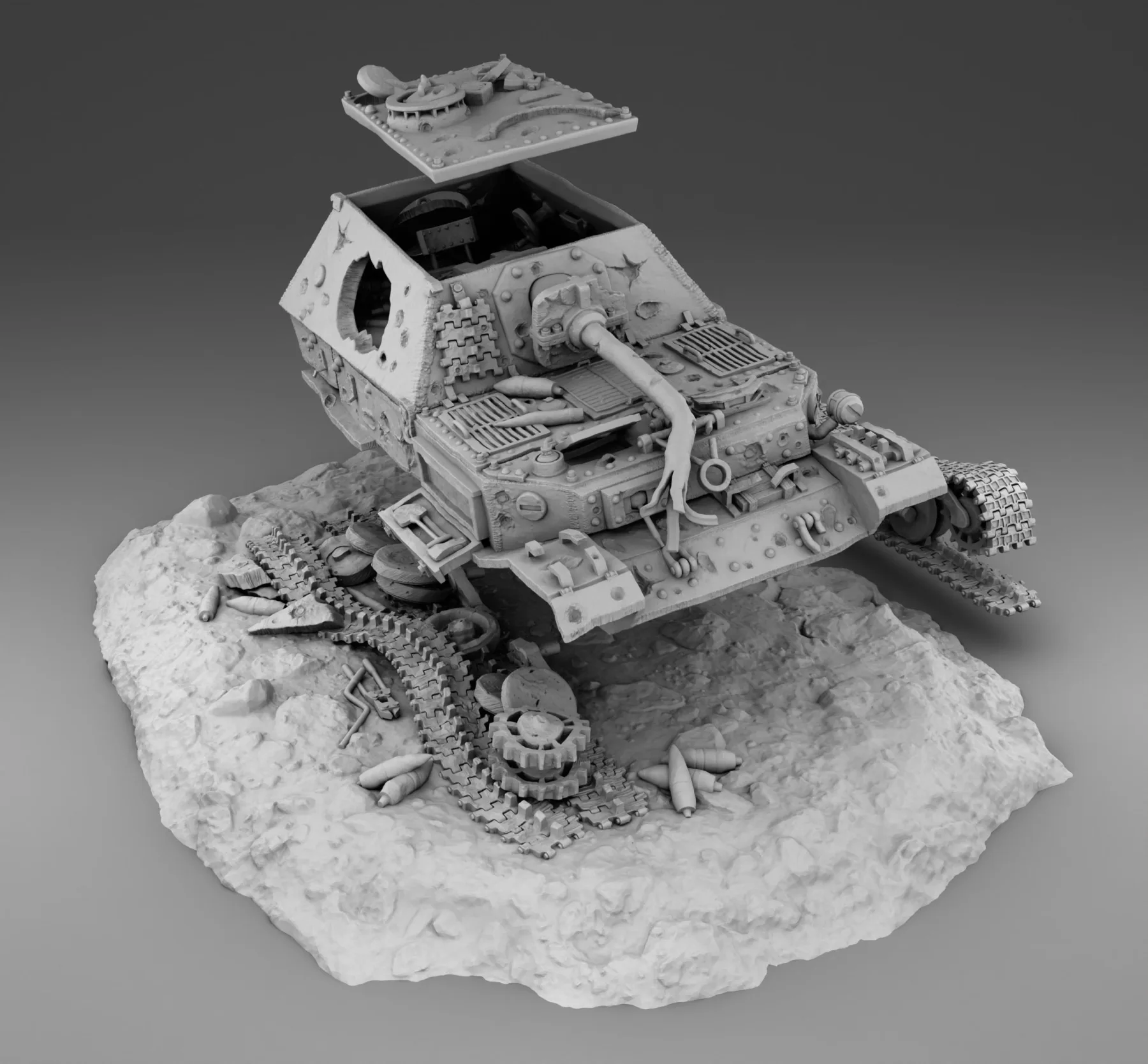 View 14 of Diorama (Ferdinand Destroyed)