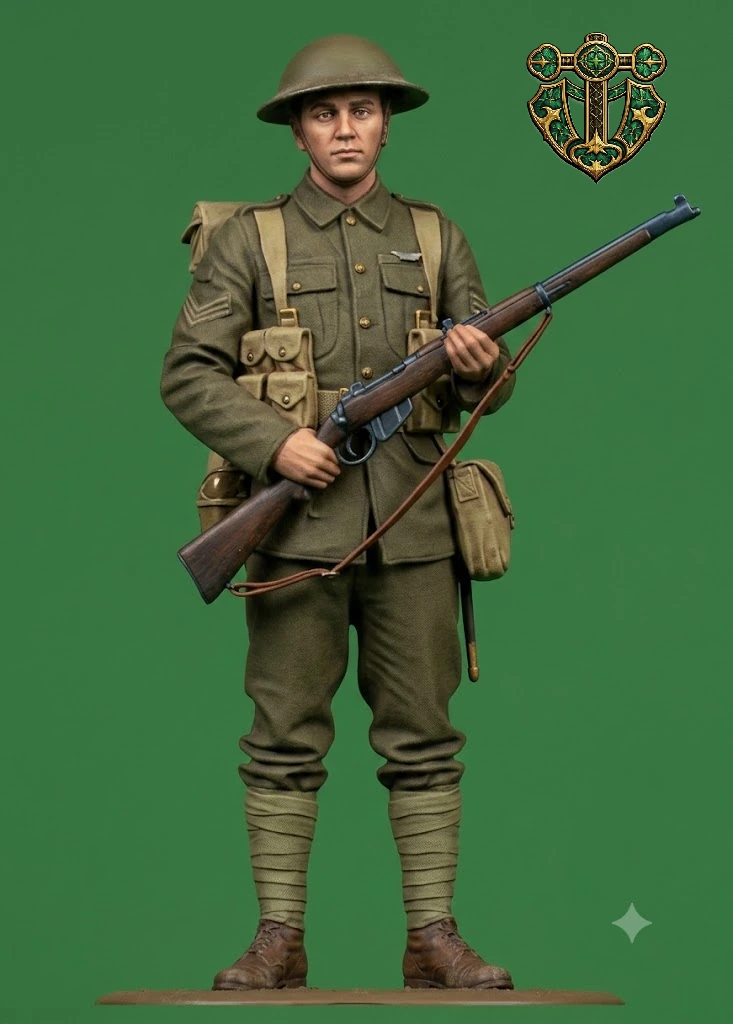 Vista 2 de WW1 British Infantry Soldier