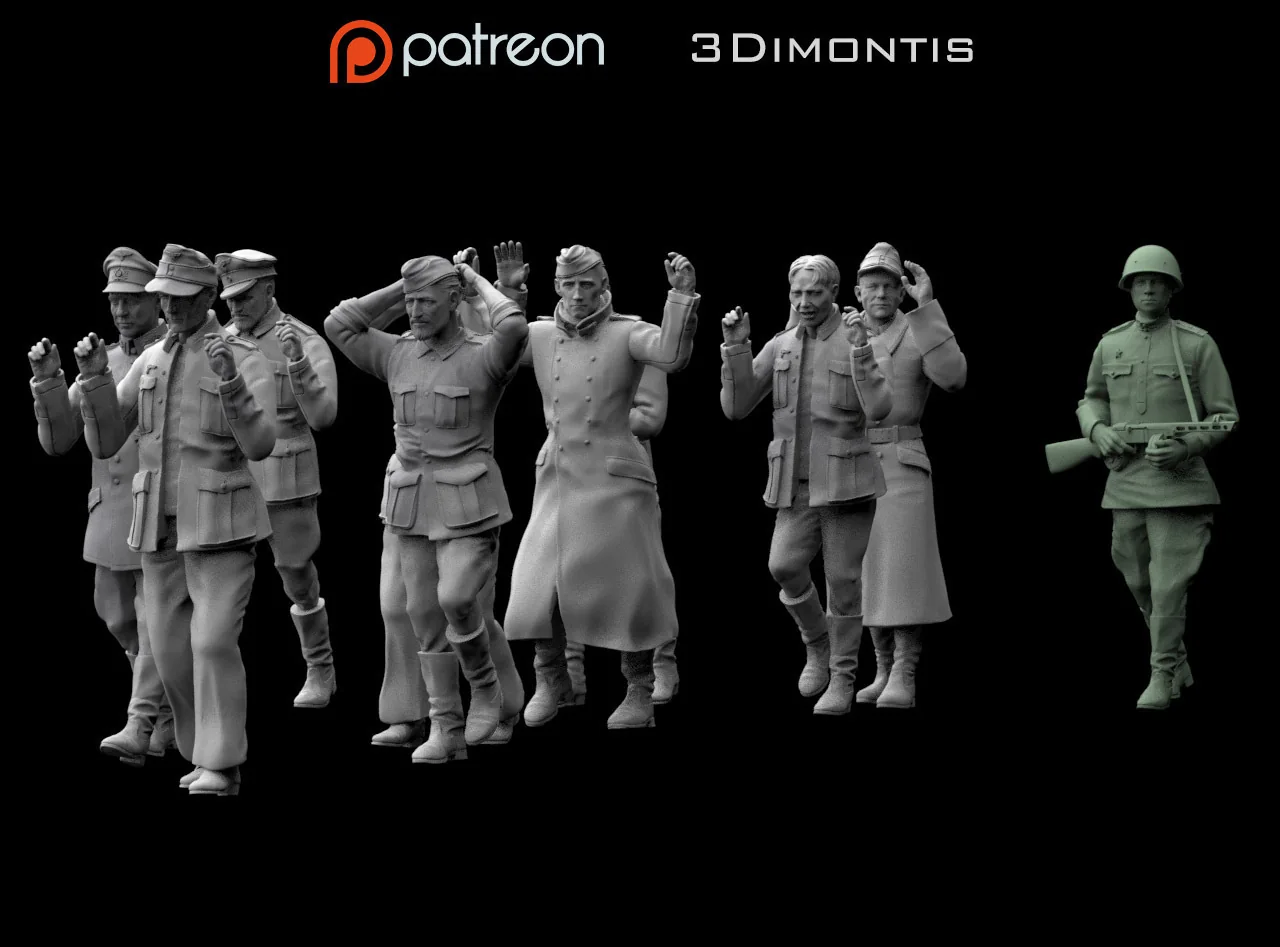 View 2 of Captured German Soliers 1.72