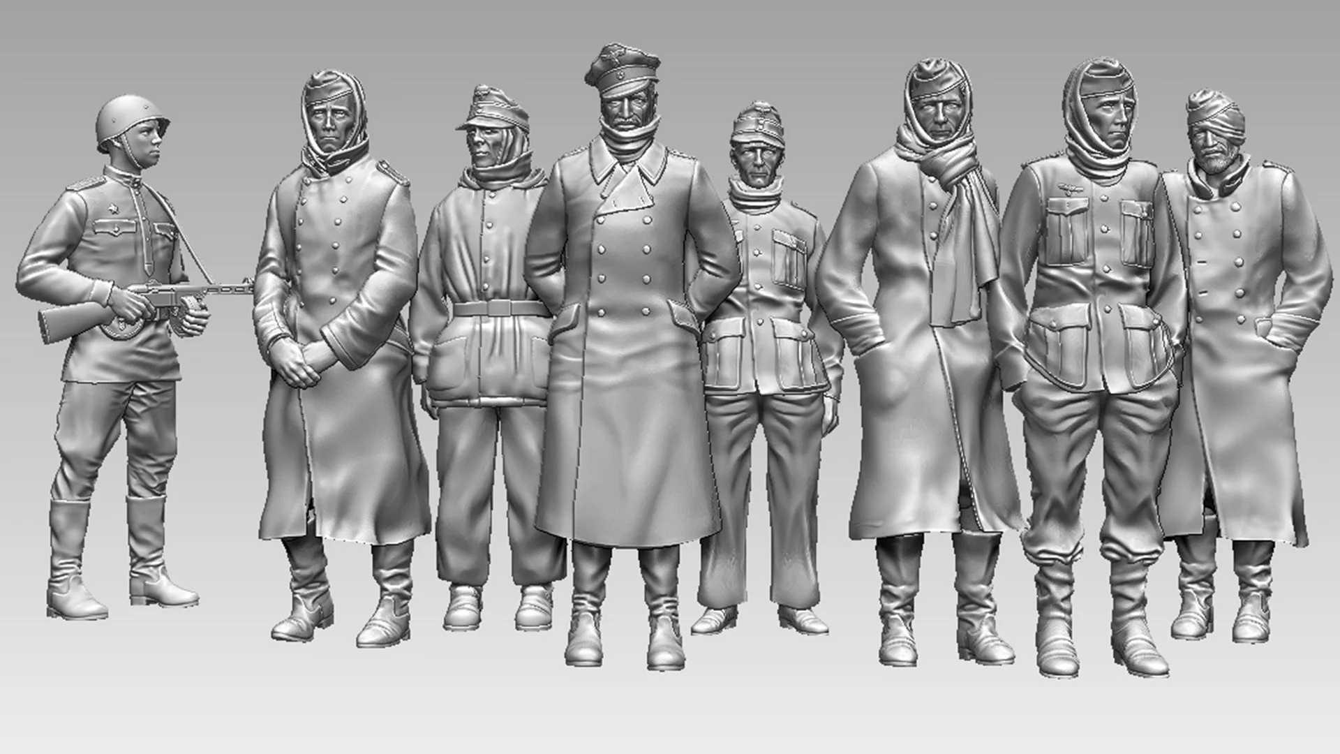 View 3 of Captured German Soliers 1.72
