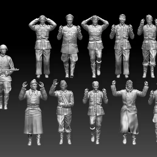View 4 of Captured German Soliers 1.72