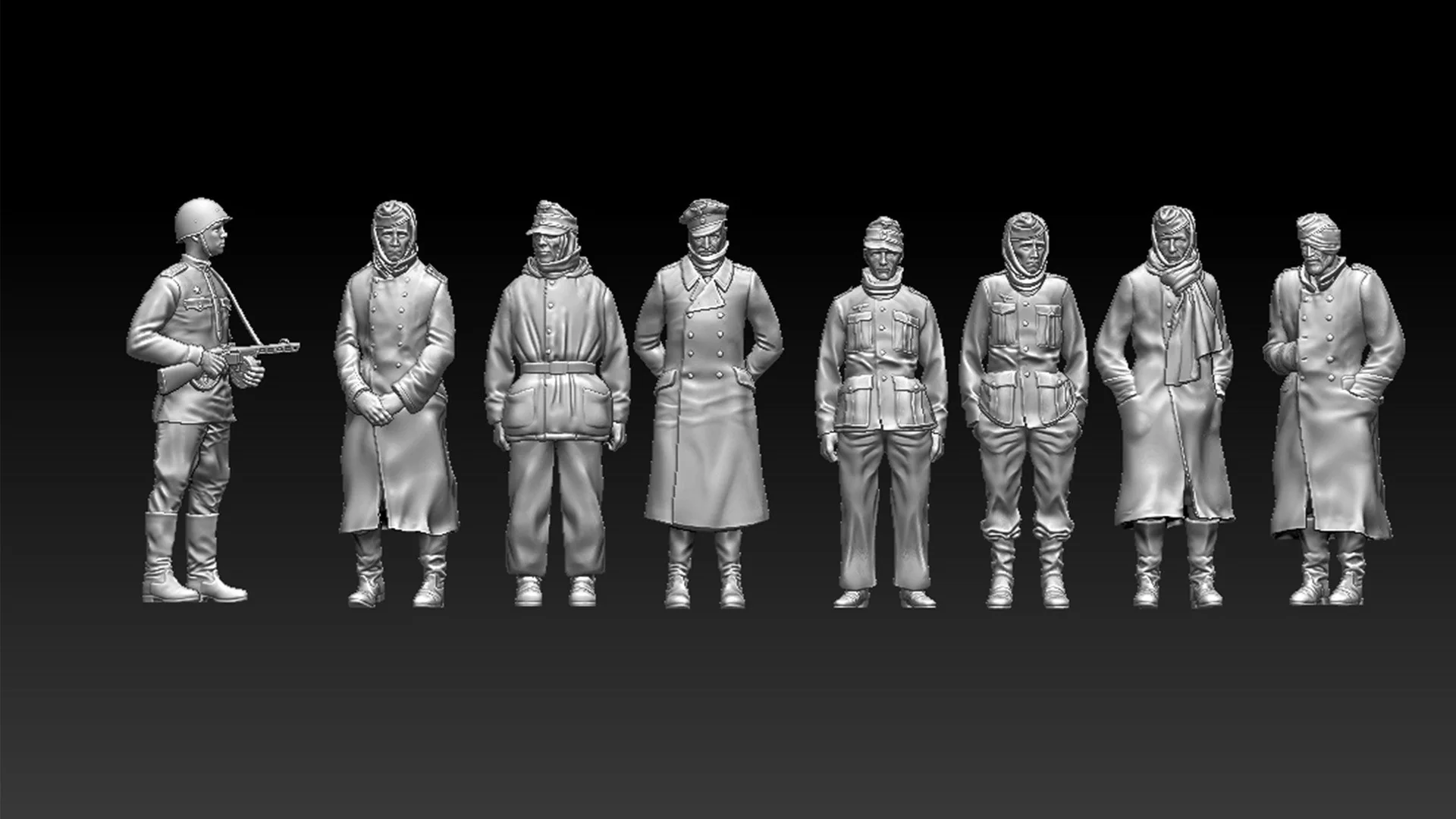 View 7 of Captured German Soliers 1.72