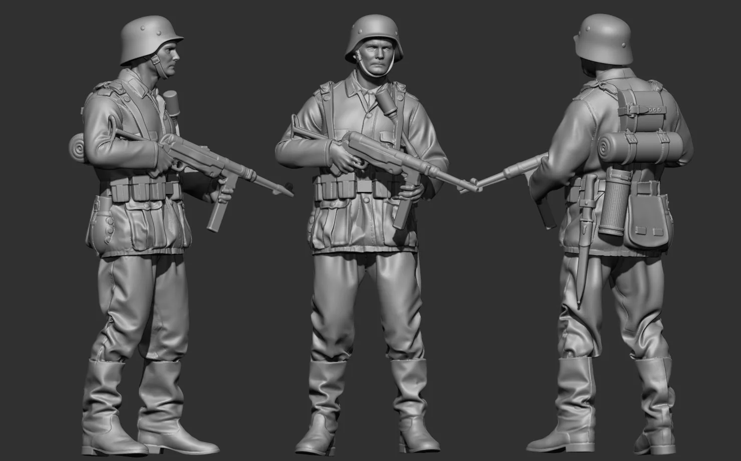 View 3 of German Soldier WW2