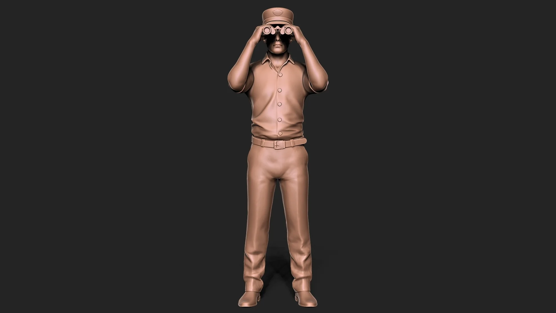 View 2 of Captain with Binoculars