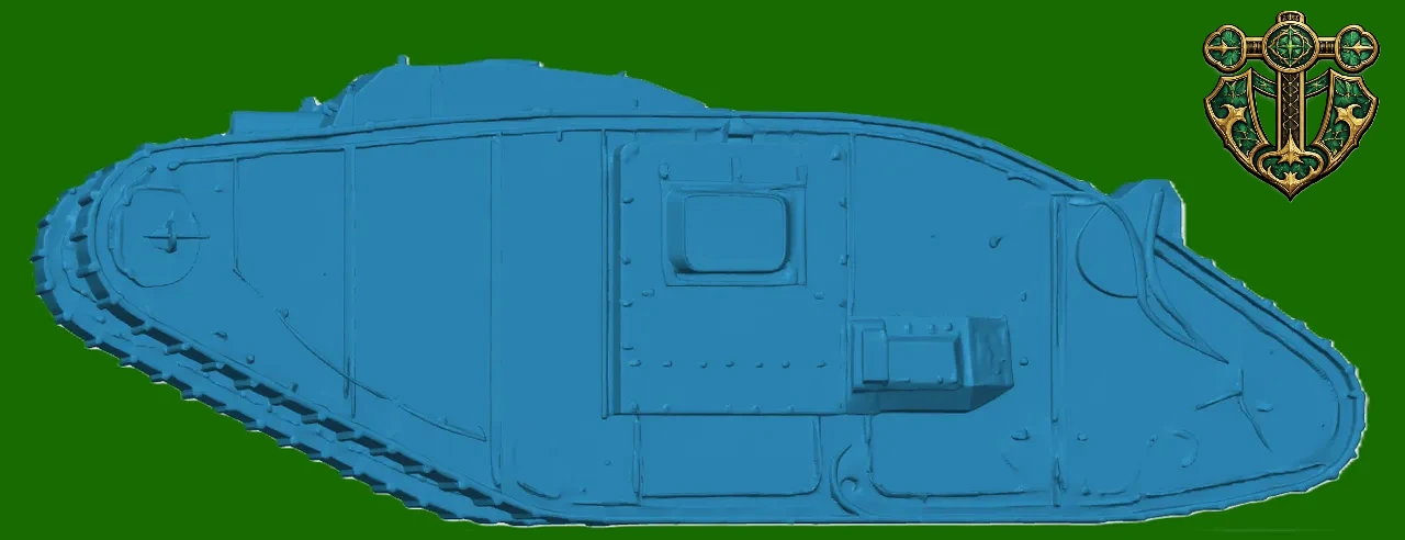 Vista 3 de WW1 British Mark IV Tank