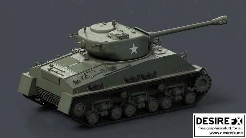 View 2 of Sherman M4 Tank