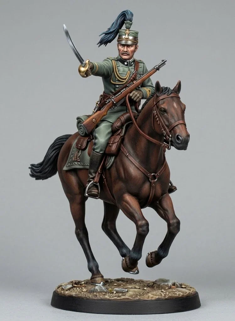 View 2 of WWI Italian Cavalry Officer
