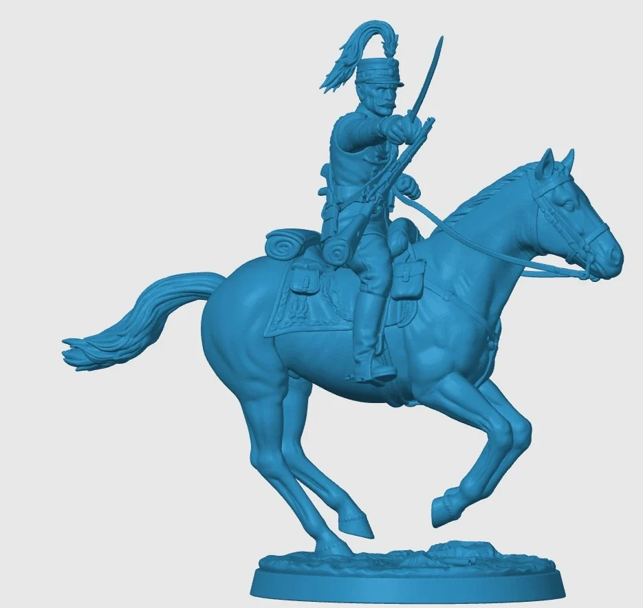 View 4 of WWI Italian Cavalry Officer