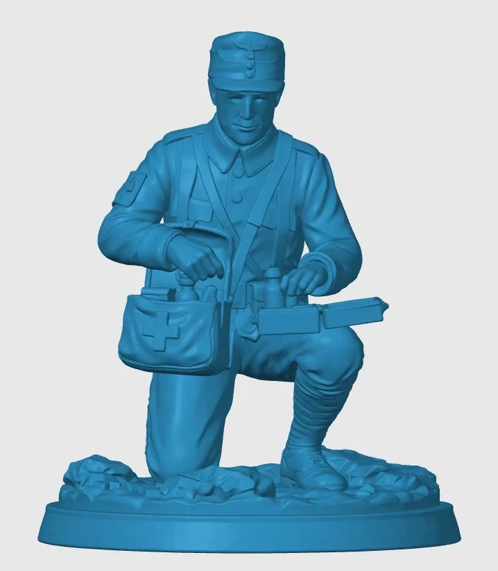 View 4 of WWI Italian Medical Soldier