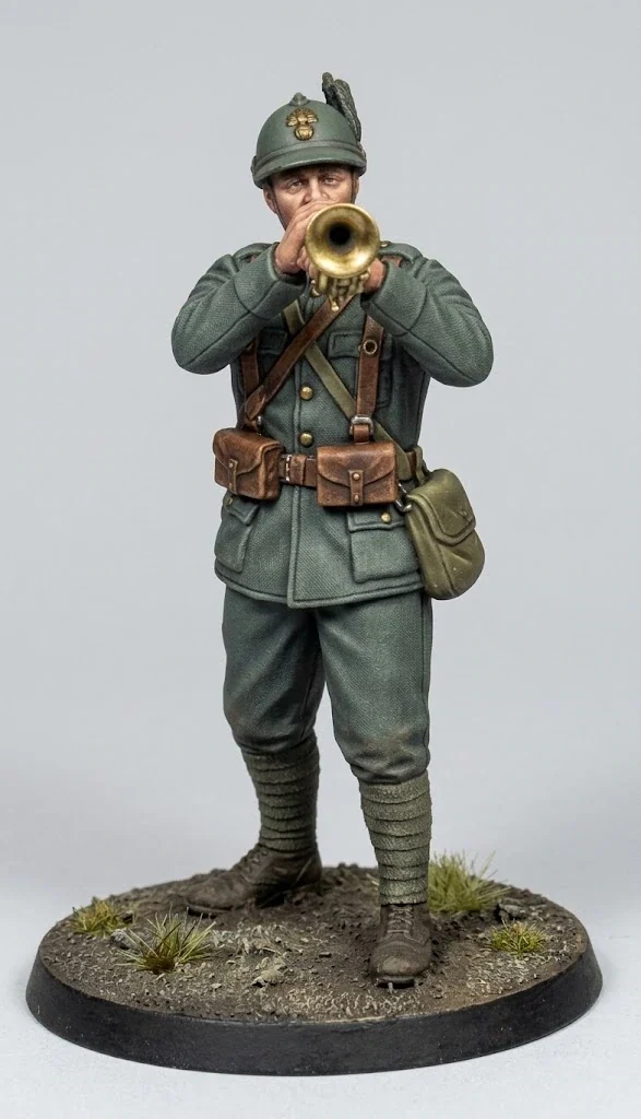 Vista 2 de WWI Italian Alpino Trumpeter