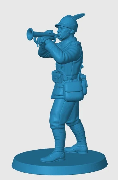 Vista 4 de WWI Italian Alpino Trumpeter
