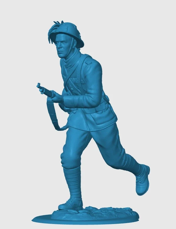 Vista 3 de WWI Italian Bersagliere running