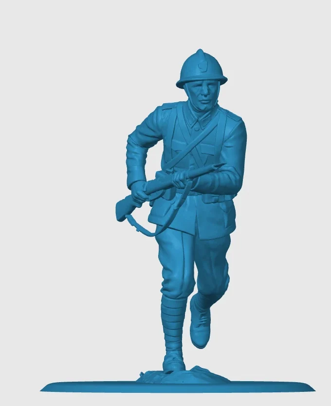 Vista 3 de WWI Italian Infantry running