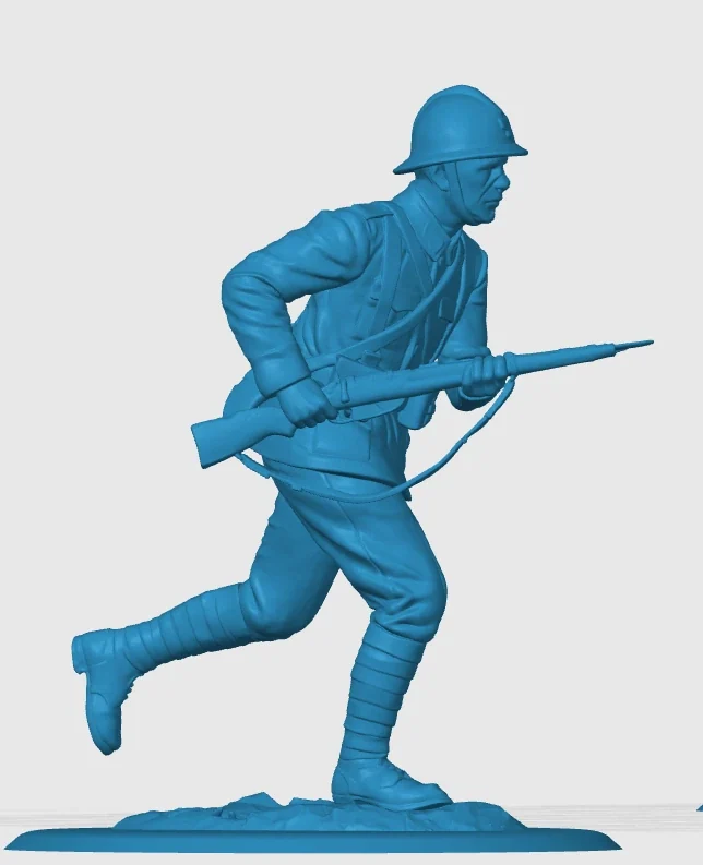 Vista 4 de WWI Italian Infantry running