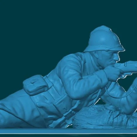 View 3 of WW1 French Infantryman 7