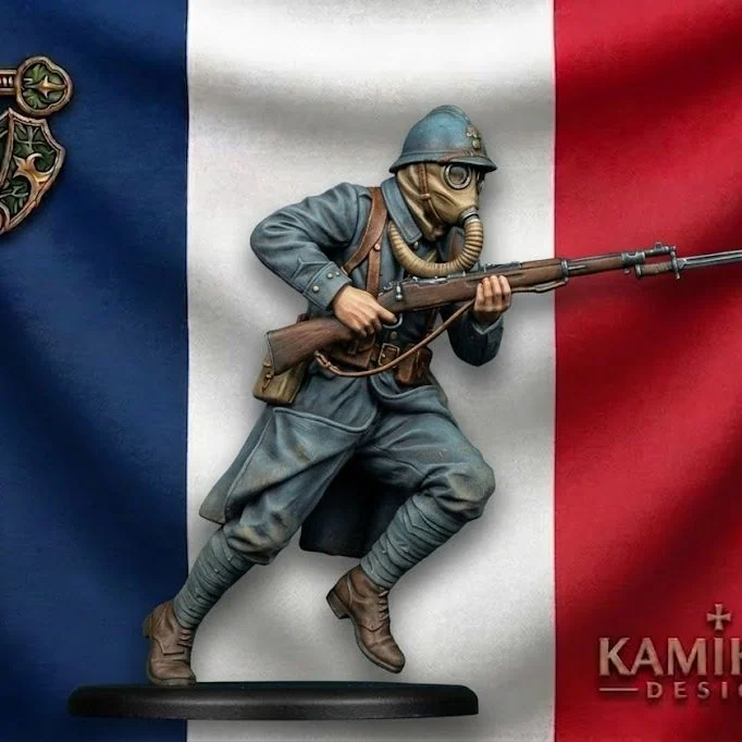 WW1 French Infantryman Charging 2