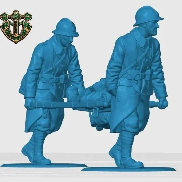 View 5 of WW1 French Stretcher Crew and Medic