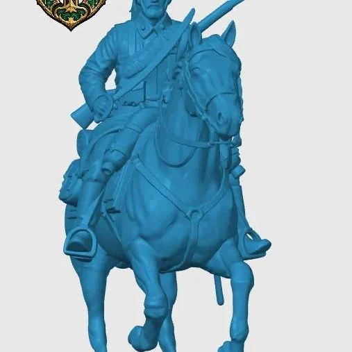 View 4 of WW1 French Mounted Cavalryman