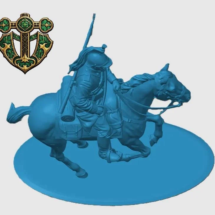 View 5 of WW1 French Mounted Cavalryman
