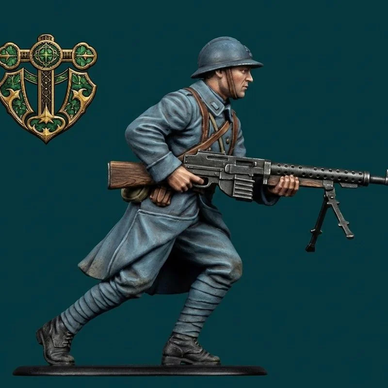 View 2 of French Charging Machine Gunner