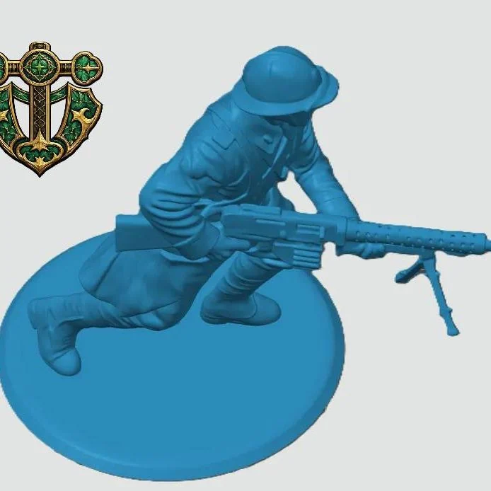 View 4 of French Charging Machine Gunner