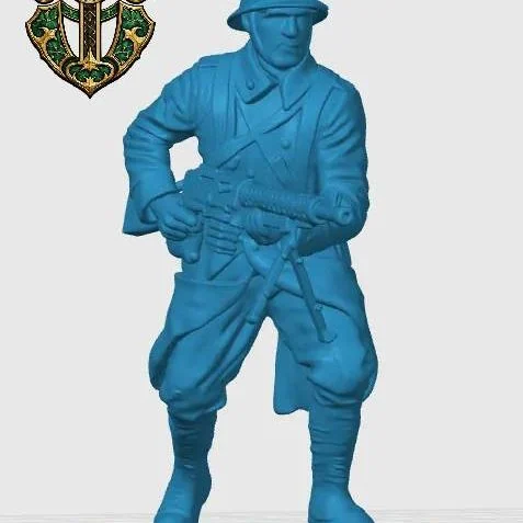 View 5 of French Charging Machine Gunner