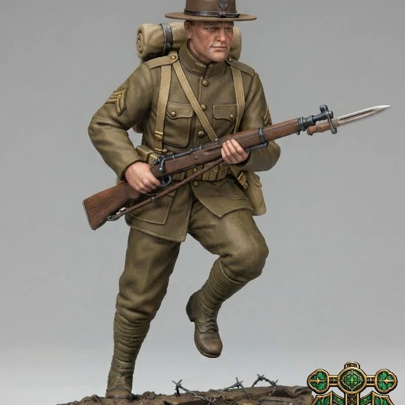 View 2 of WW1 American Infantry Soldier 12