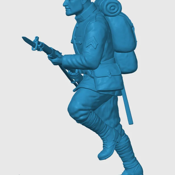 View 4 of WW1 American Infantry Soldier 12