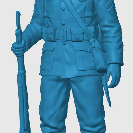 View 3 of WW1 American Infantry Soldier 11
