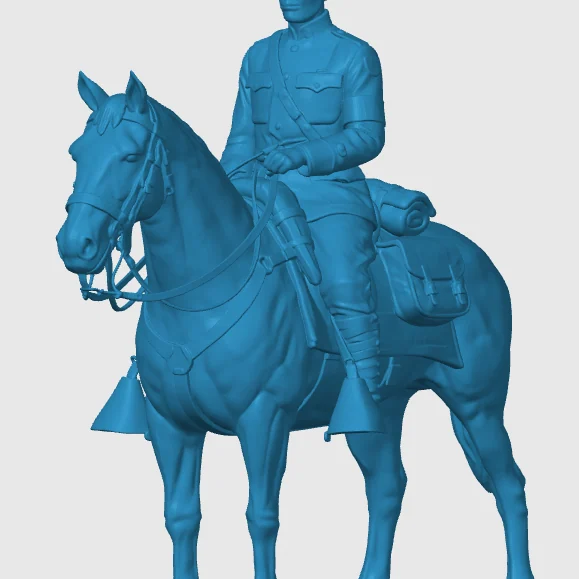 View 4 of WWI American Cavalry Soldier