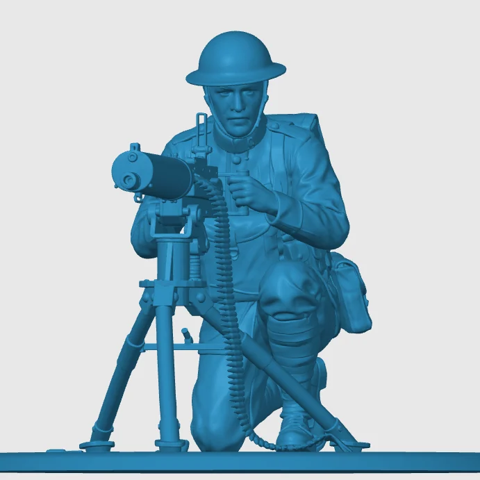 View 3 of WW1 American Infantry Soldier 7