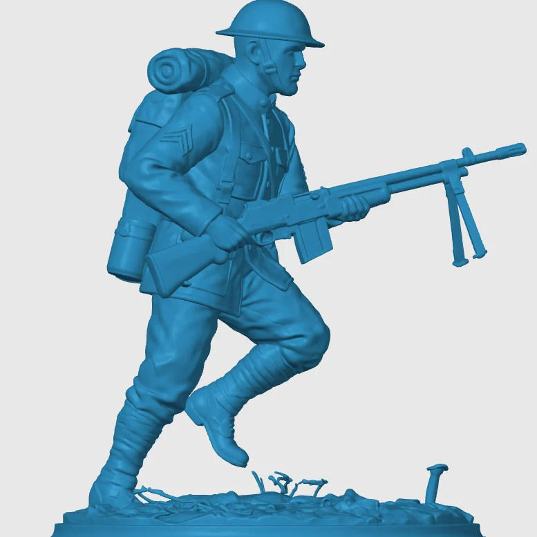 View 3 of WW1 American Infantry Soldier 1