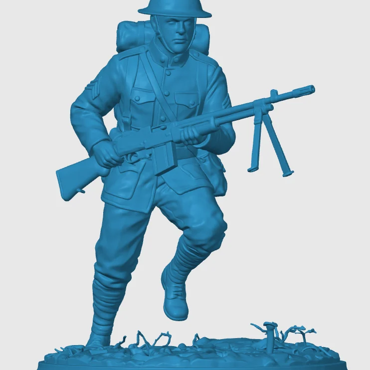 View 4 of WW1 American Infantry Soldier 1