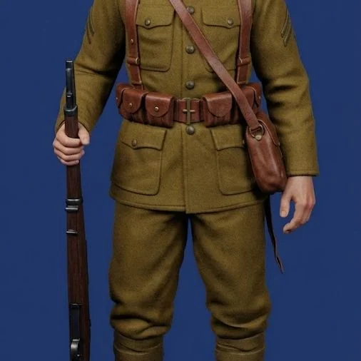 View 2 of WW1 American Infantry Soldier 4