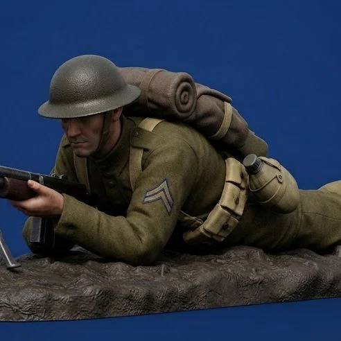 View 2 of WW1 American Infantry Soldier 5