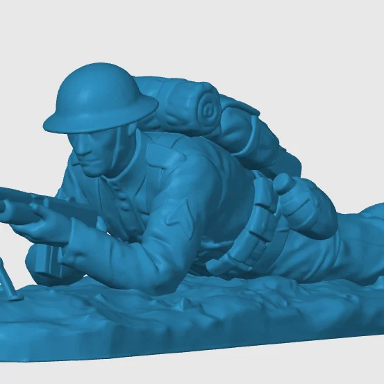 View 3 of WW1 American Infantry Soldier 5