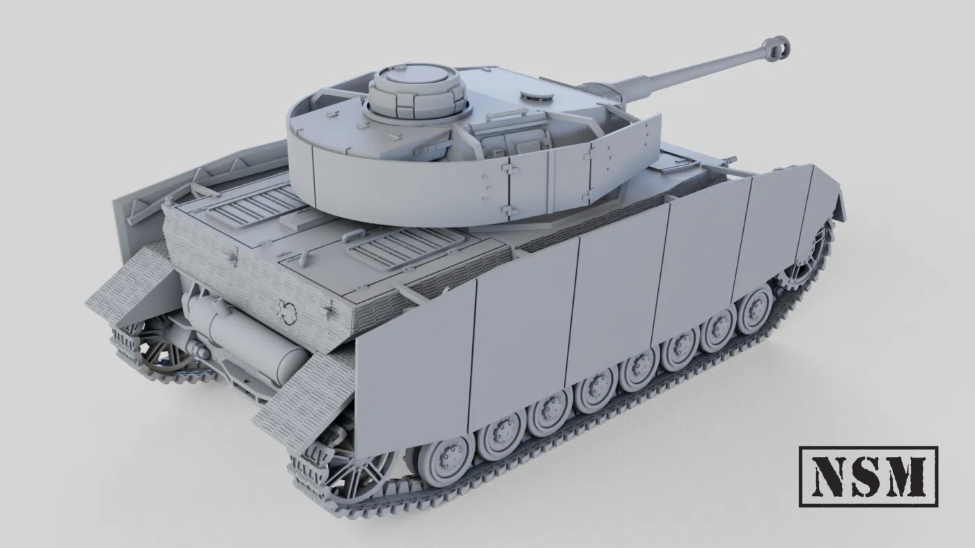 Vista 2 de Panzer IV Ausf. H con Zimmerit