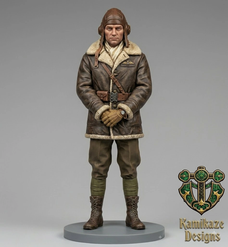 View 2 of WWI British Airman
