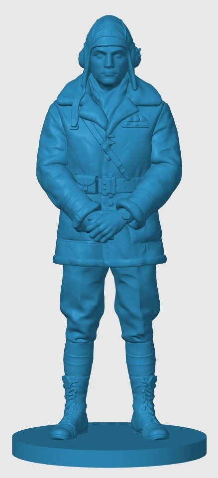 View 3 of WWI British Airman