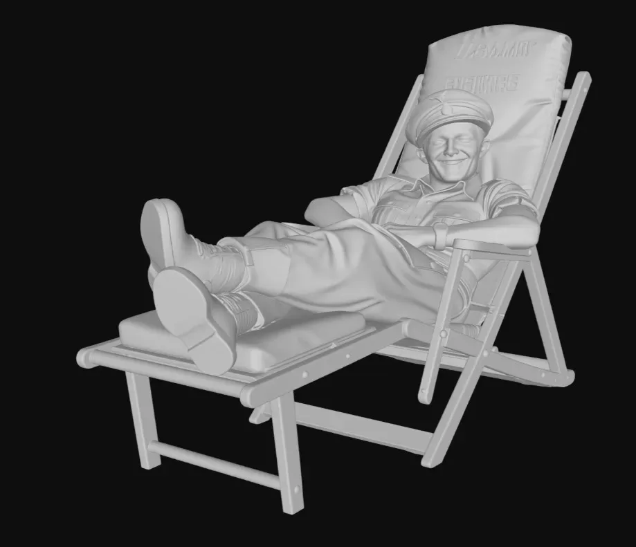 View 3 of Resting US Fighter Pilot
